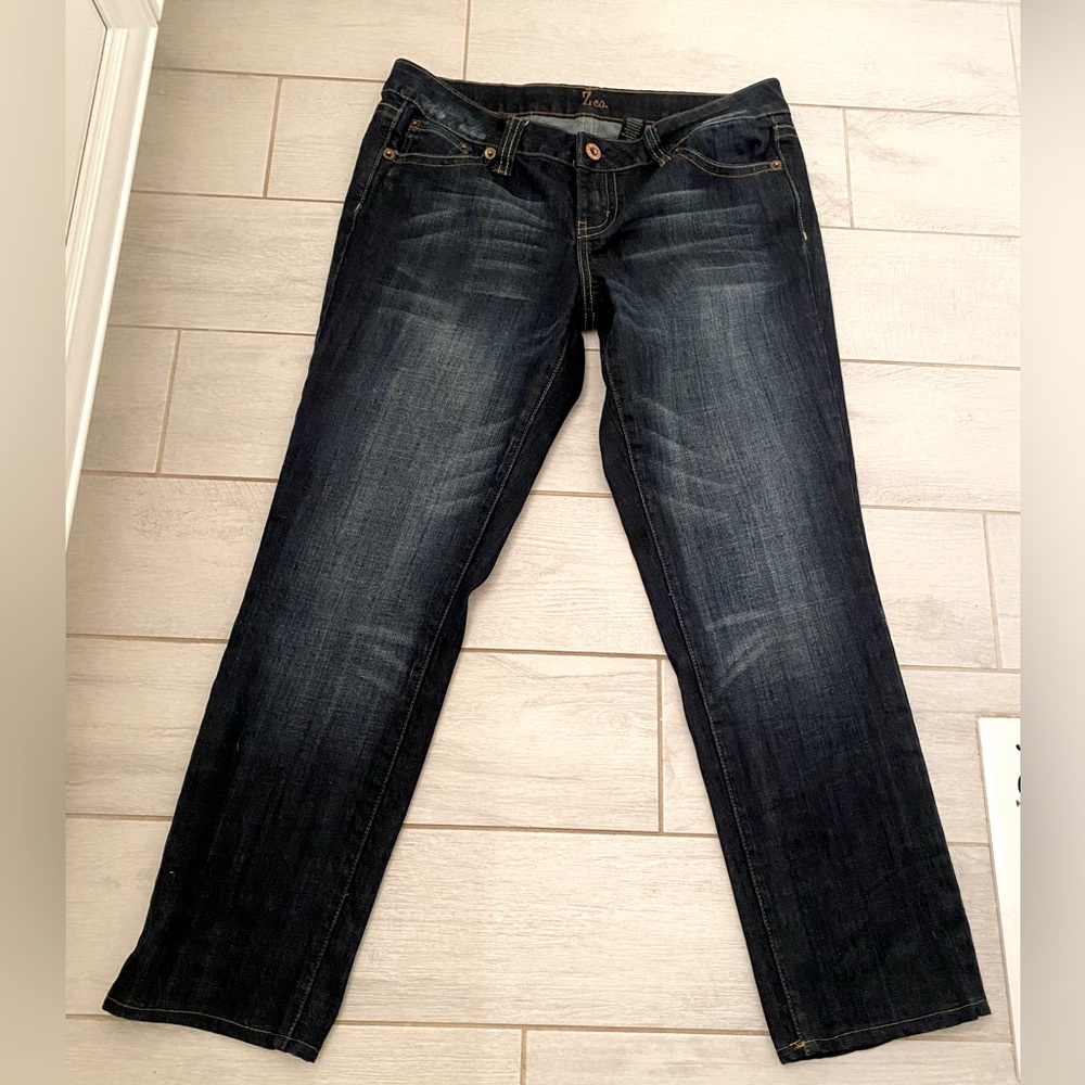 Z. Co Juniors Size 13 Straight Leg/Skinny Jeans Dark Wash